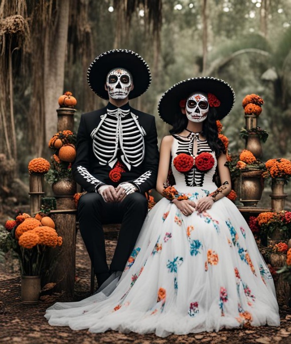 Ideas de disfraz para Dia de muertos Sandos